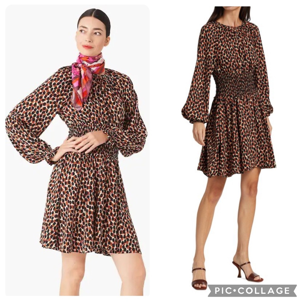 Kate Spade “Dotty” Leopard Print Spin Dress